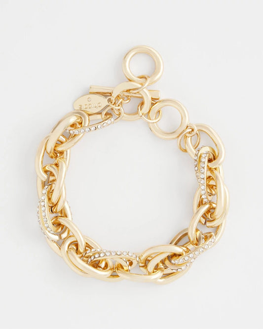 Pave Link Toggle Bracelet - Chico's