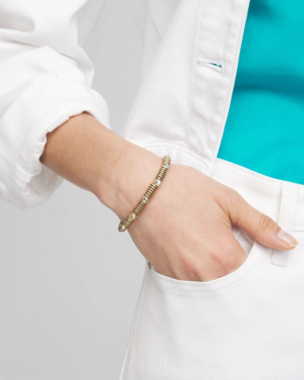 Goldtone Stretch Bracelet - Chico's