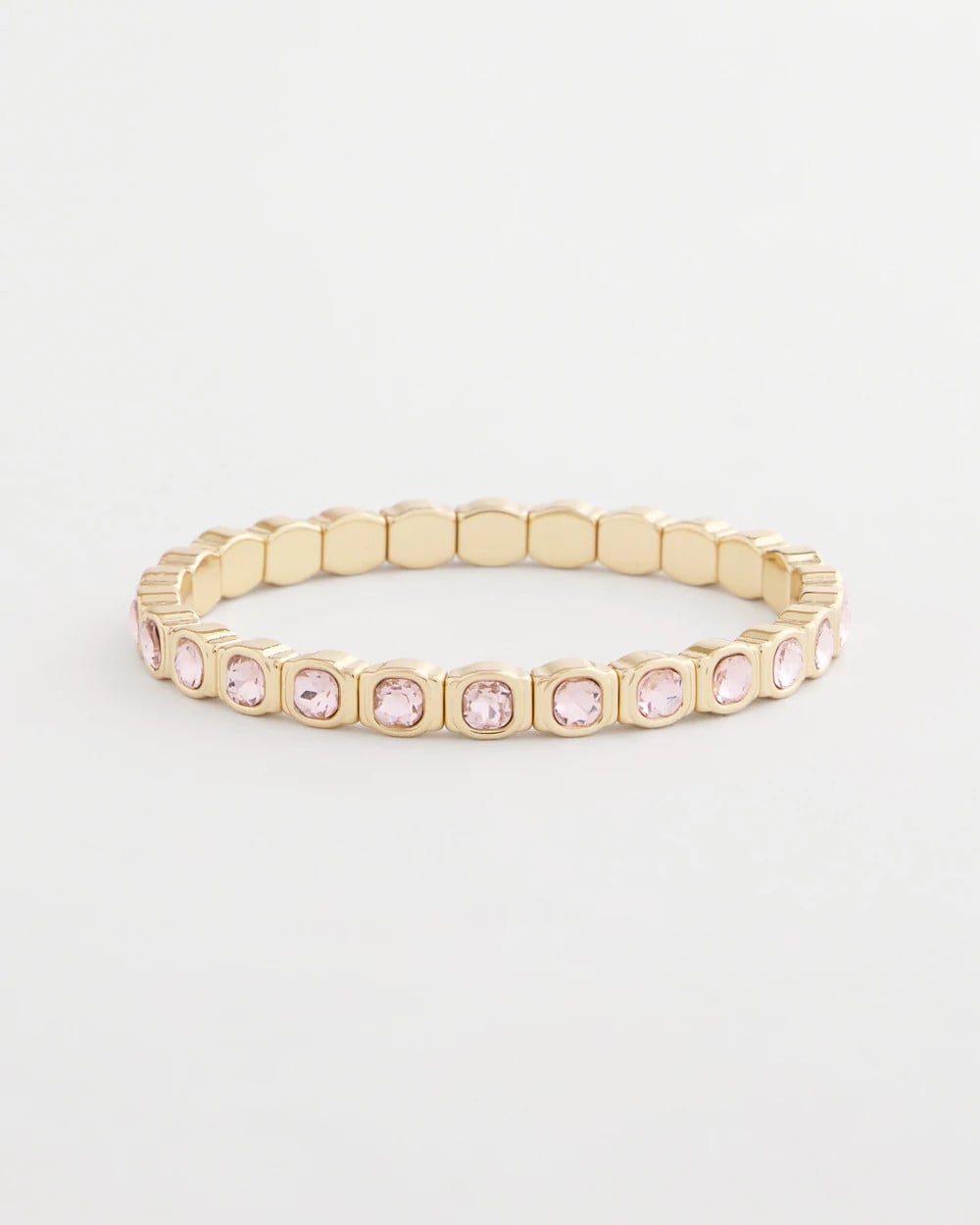 Small Pink Faceted Gem Stretch Bracelet - Chico's
