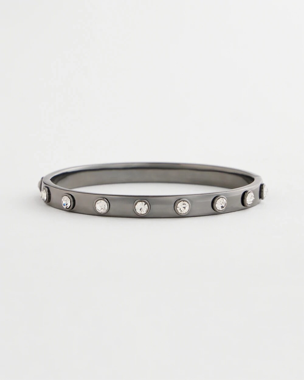 Hematite Rhinestone Tone Bangle - Chico's