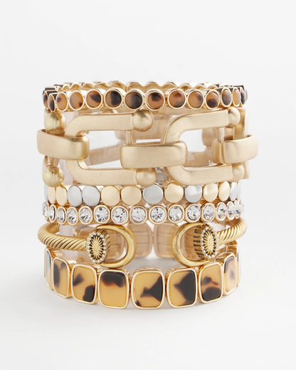 Tortoise Square Stretch Bracelet - Chico's