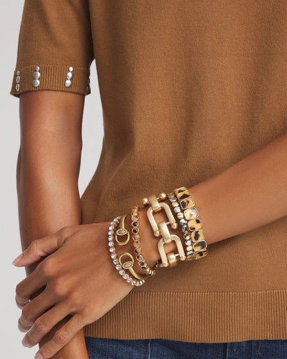 Tortoise Square Stretch Bracelet - Chico's