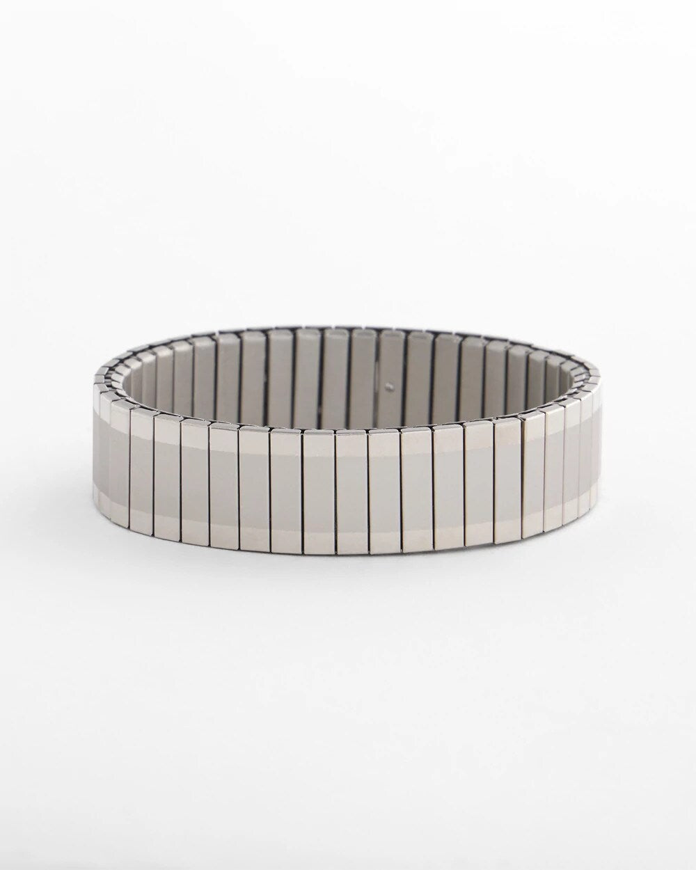 Silver Tone Stretch Watchband Bracelet - Chico's