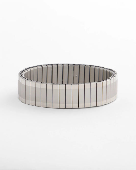 Silver Tone Stretch Watchband Bracelet - Chico's