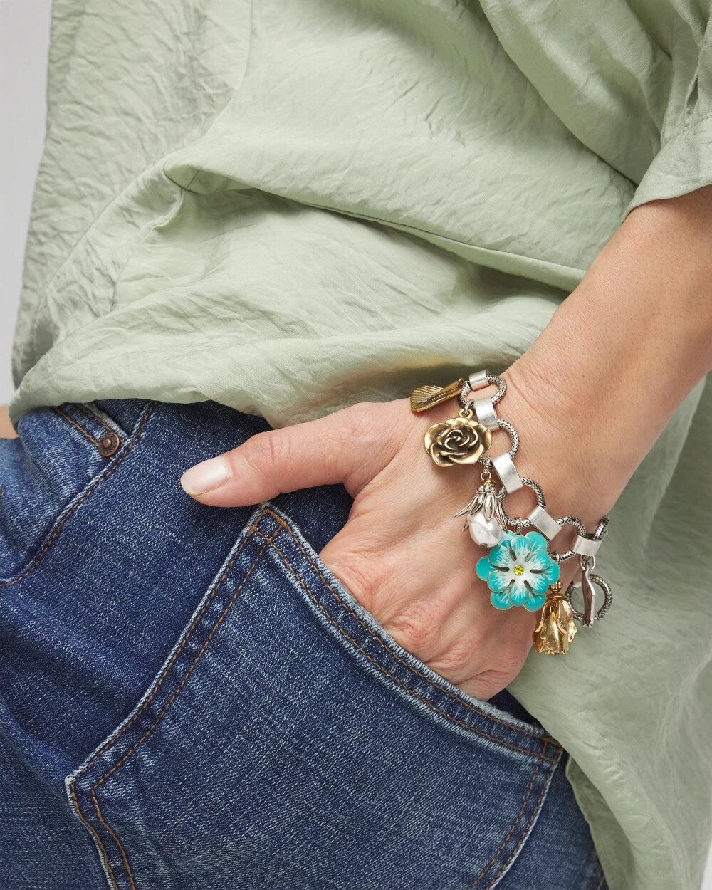 Spring Flower Charm Bracelet - Chico's