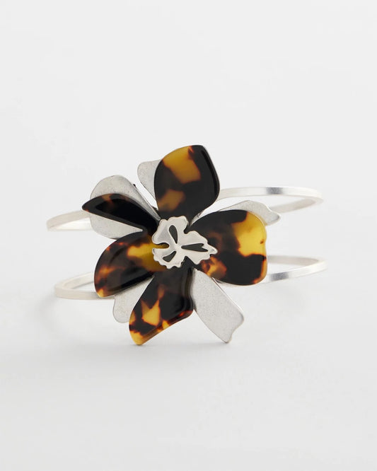 Tortoise Floral Hinge Bracelet - Chico's
