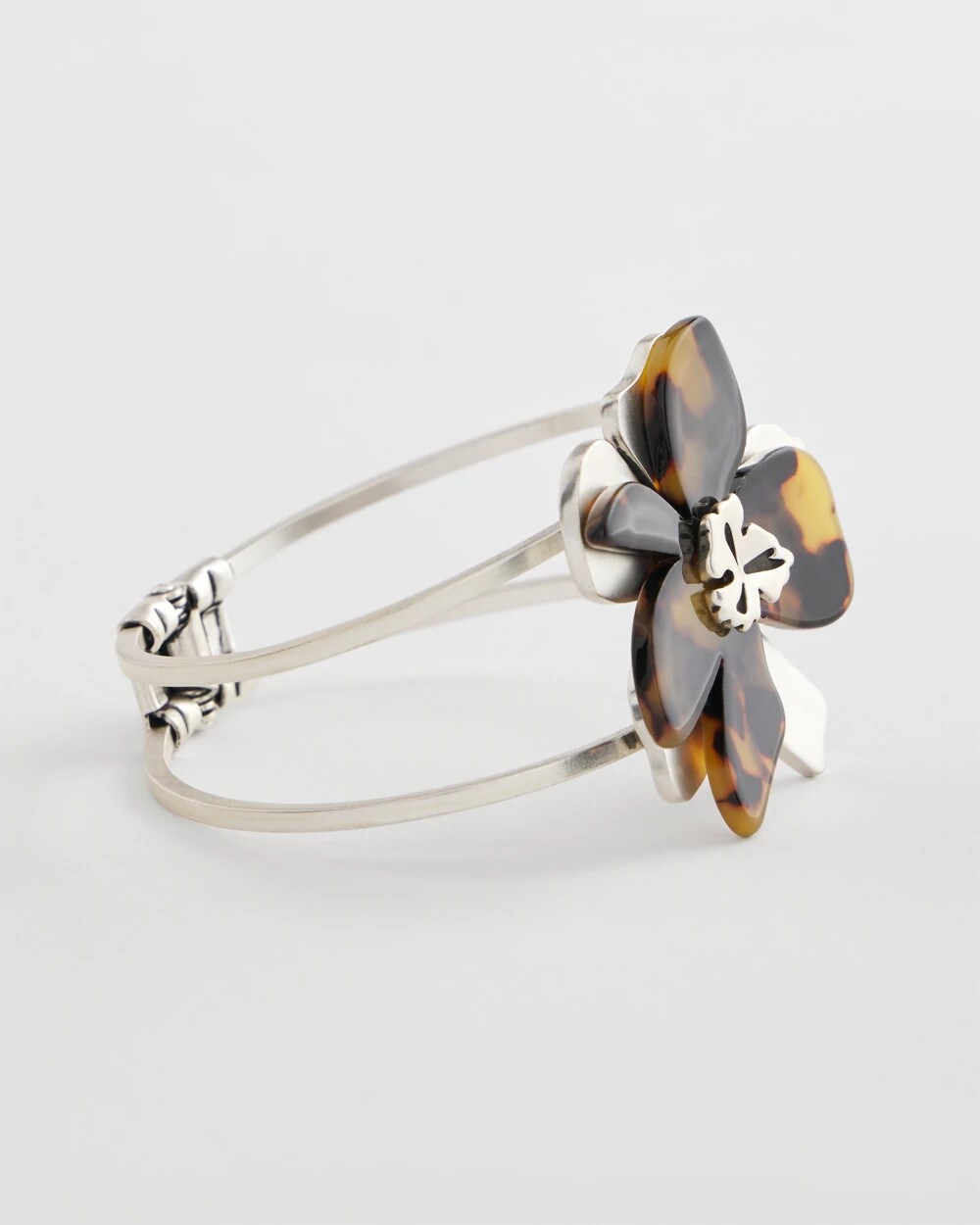 Tortoise Floral Hinge Bracelet - Chico's