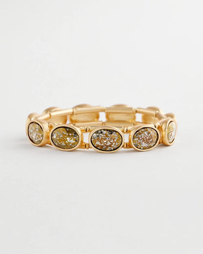 Large Faceted Gem Stretch Bracelet - Chico's
