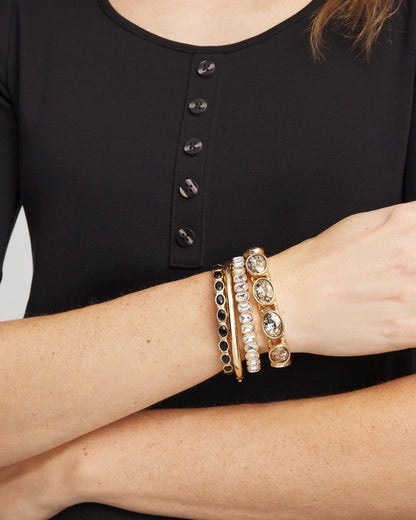 Large Faceted Gem Stretch Bracelet - Chico's