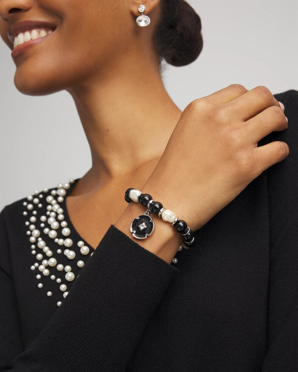 Beaded Stretch Charm Bracelet - Chico's