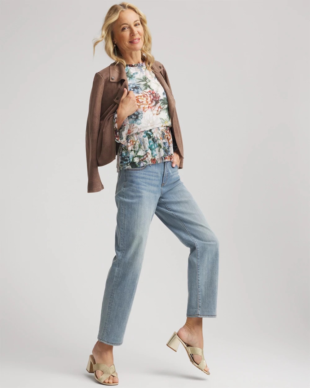 Girlfriend Straight Ankle Jeans - Chico's