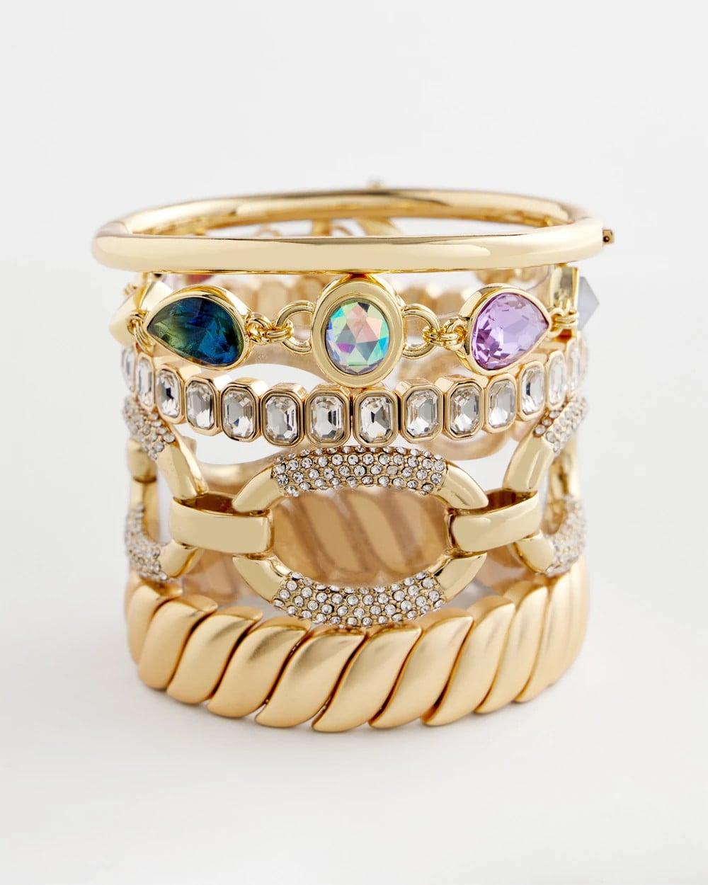 Large Pave Link Toggle Bracelet - Chico's