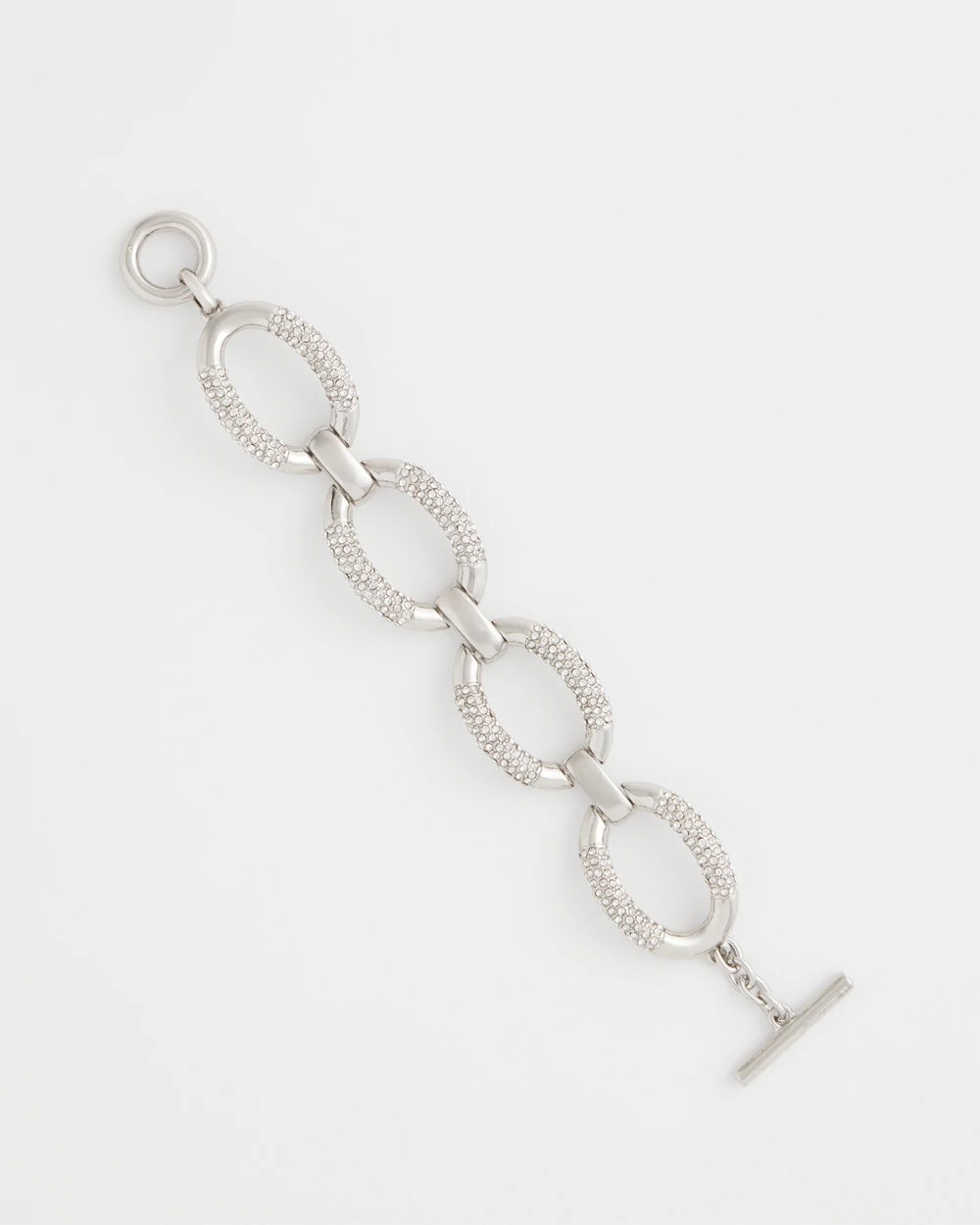 Large Pave Link Toggle Bracelet - Chico's