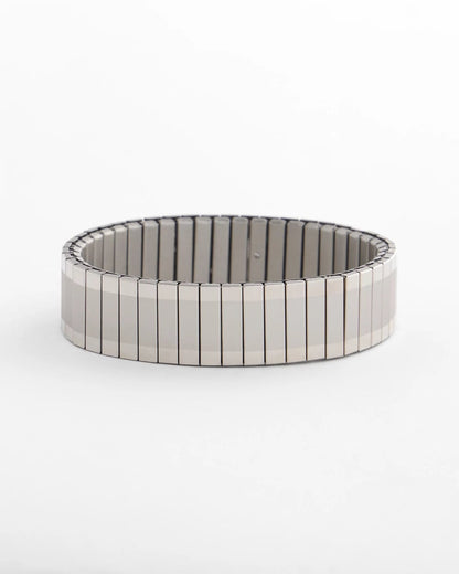Silver Tone Stretch Watchband Bracelet - Chico's
