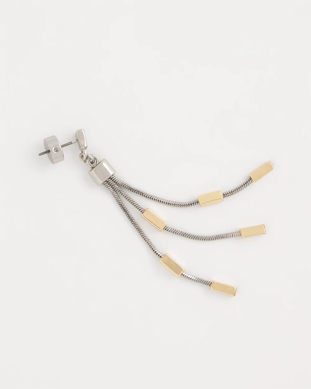 Mixed Metal Linear Earrings - Chico's