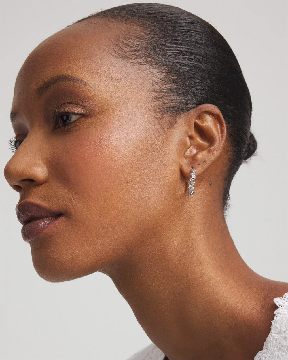 No Droop® Silvertone Hoop Earrings - Chico's