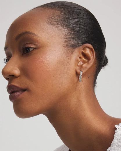 No Droop® Silvertone Hoop Earrings - Chico's