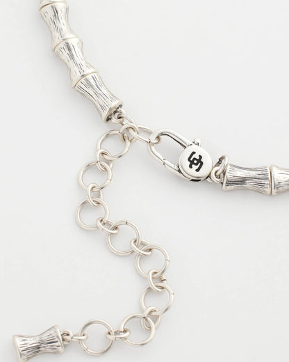 Silvertone Bamboo Collar Necklace - Chico's
