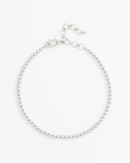 Silvertone Beaded Necklace - Chico's