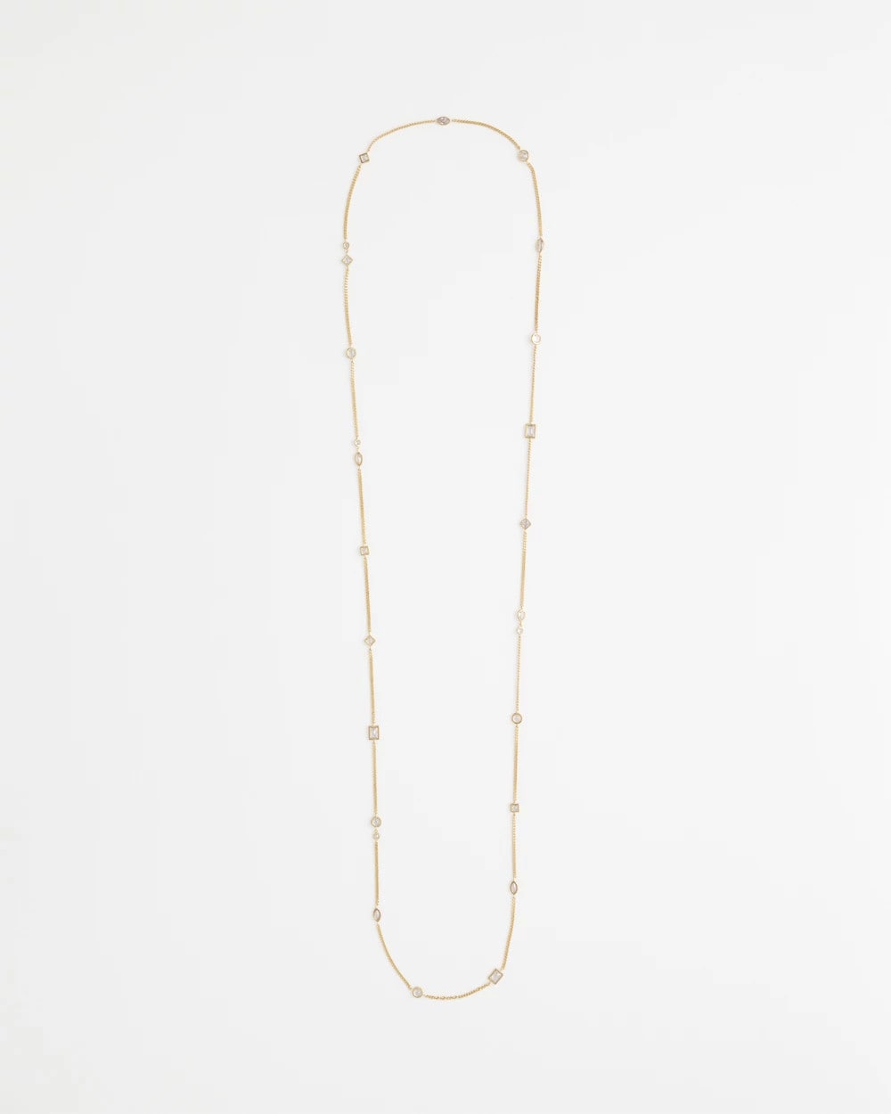 Fine Crystal Long Chain Necklace - Chico's