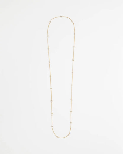 Fine Crystal Long Chain Necklace - Chico's