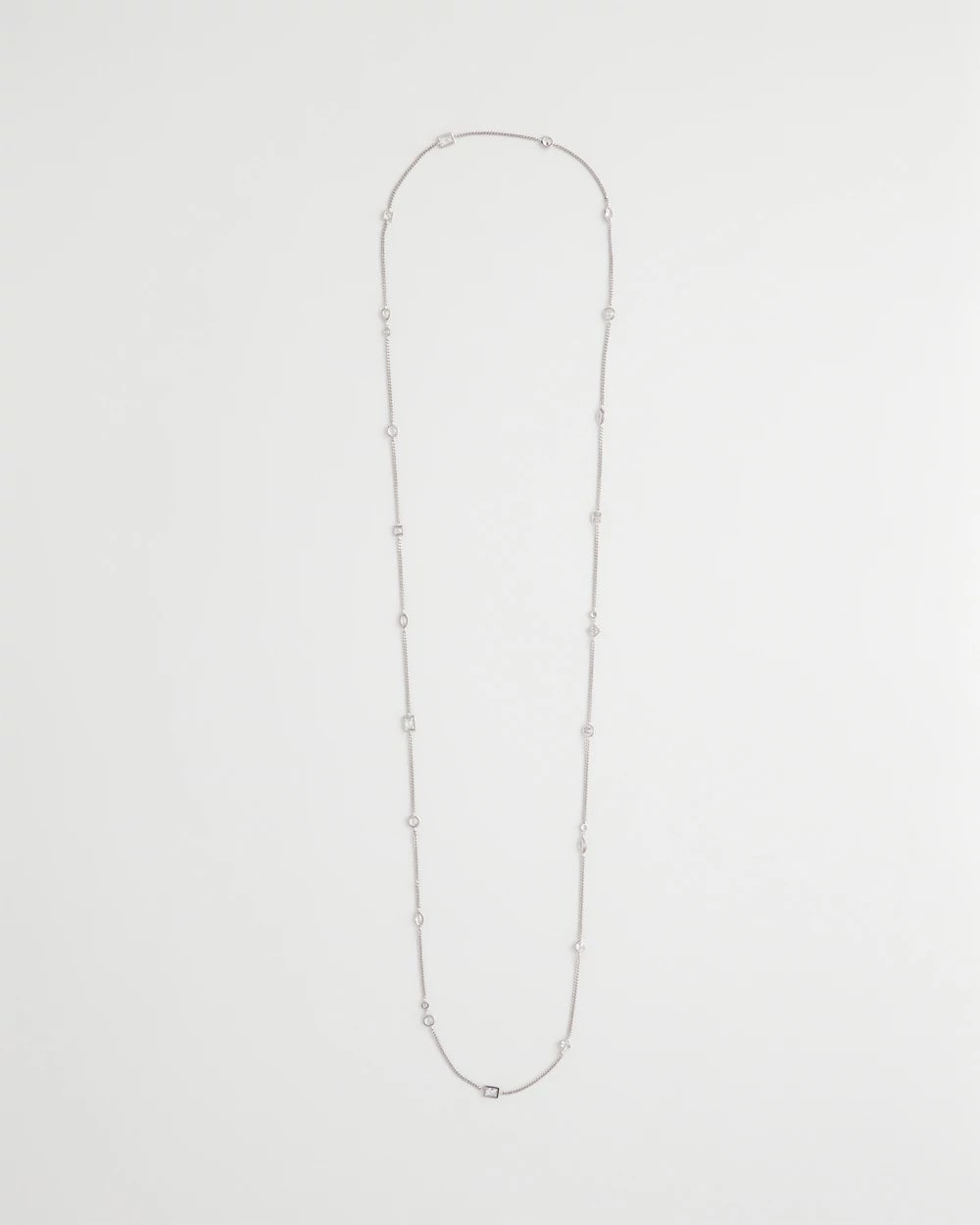 Fine Crystal Long Chain Necklace - Chico's