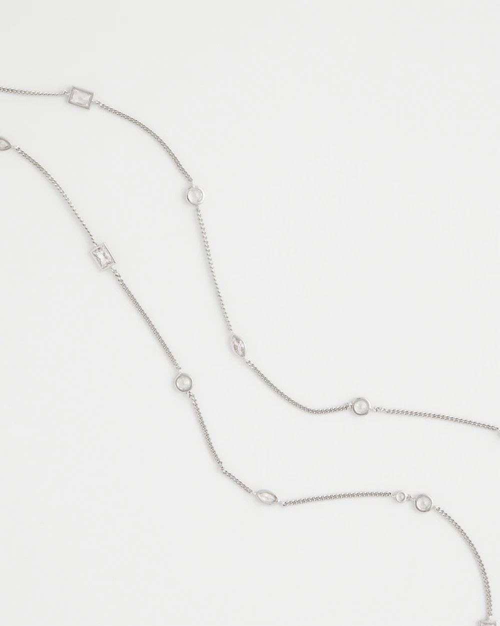 Fine Crystal Long Chain Necklace - Chico's