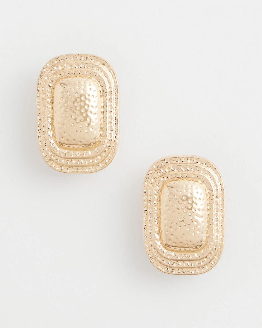 No Droop® Goldtone Square Clip-On Earrings - Chico's