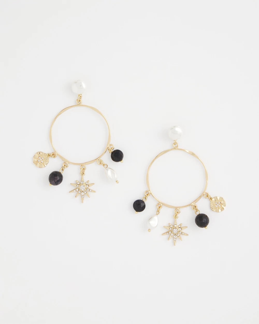 Starry Night Charm Hoop Earrings - Chico's