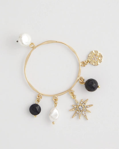 Starry Night Charm Hoop Earrings - Chico's
