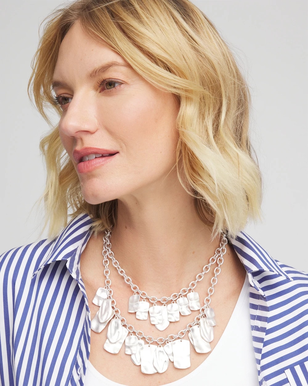 Double Square Charm Pendant Necklace - Chico's