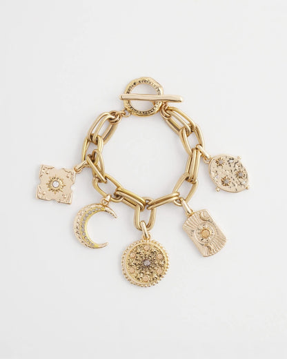 Gold Celestial Charm Bracelet - Chico's