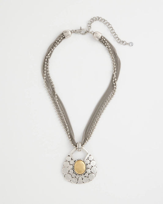 Island Metal Pendant Necklace - Chico's