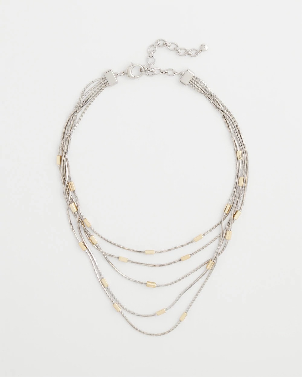 Mixed Metal Multi-Strand Necklace - Chico's
