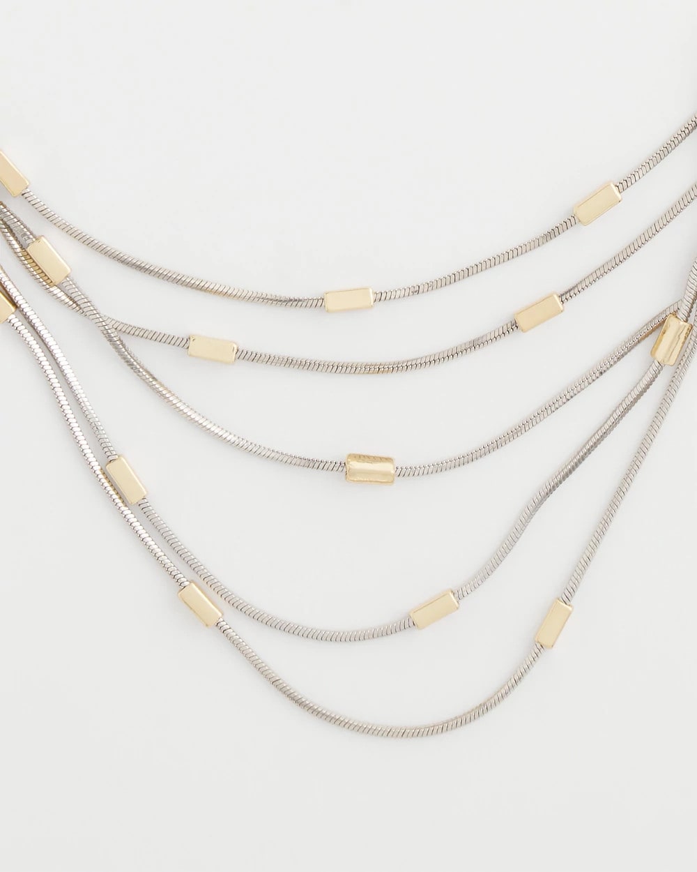Mixed Metal Multi-Strand Necklace - Chico's