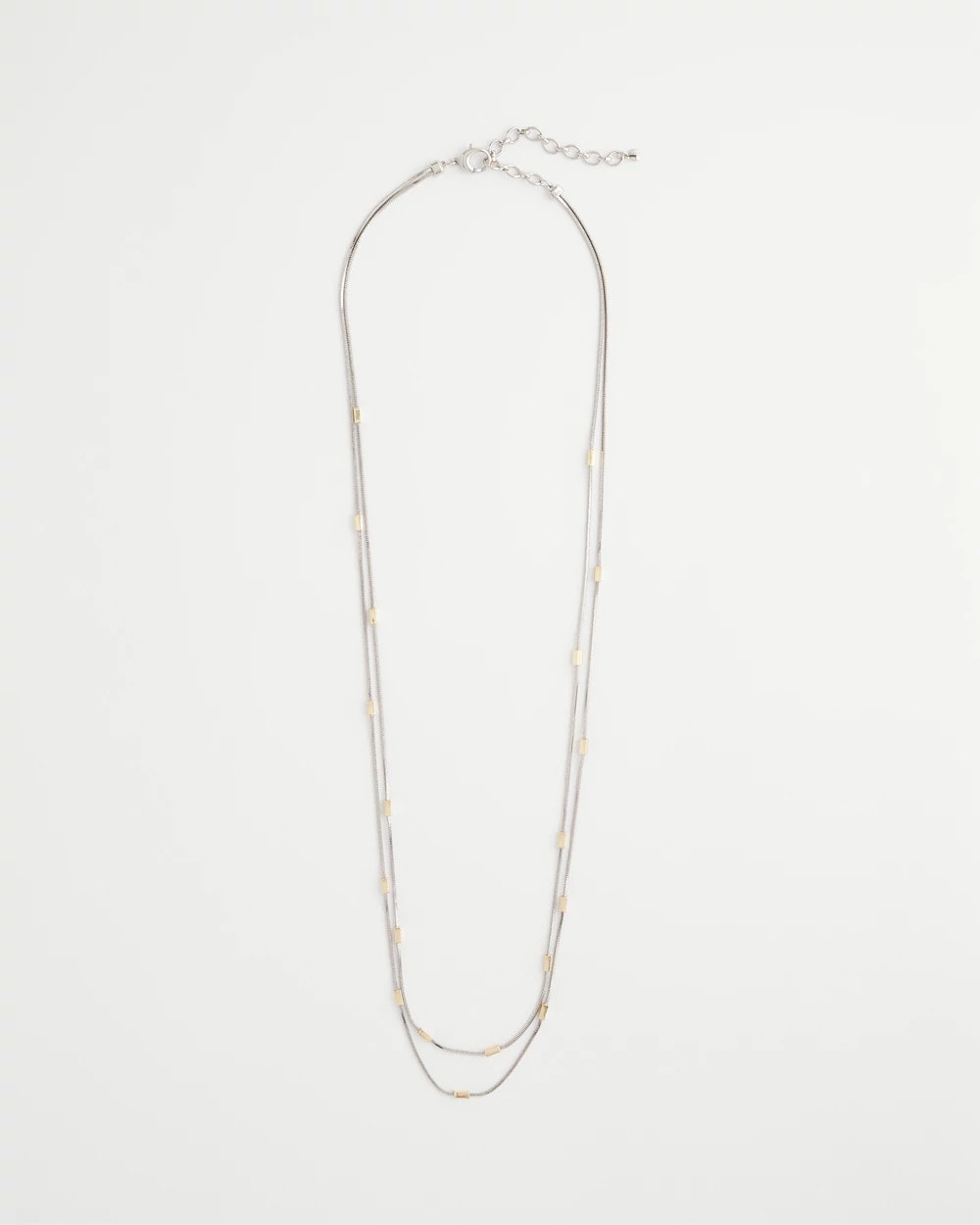 Mixed Metal Double Strand Necklace - Chico's