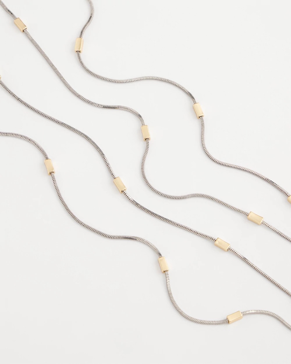 Mixed Metal Double Strand Necklace - Chico's