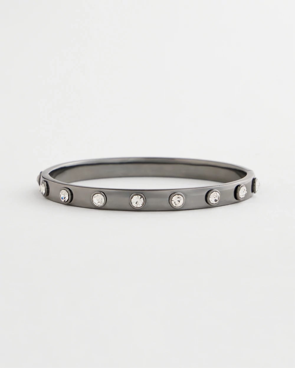 Hematite Rhinestone Tone Bangle - Chico's