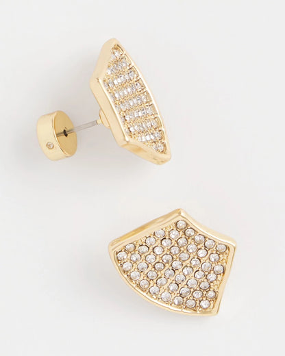 Gold Glitz Fan Earrings - Chico's