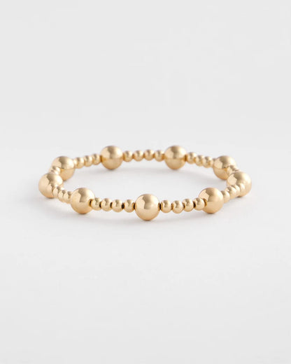 Gold-tone Medium Bead Stretch Bracelet - Chico's