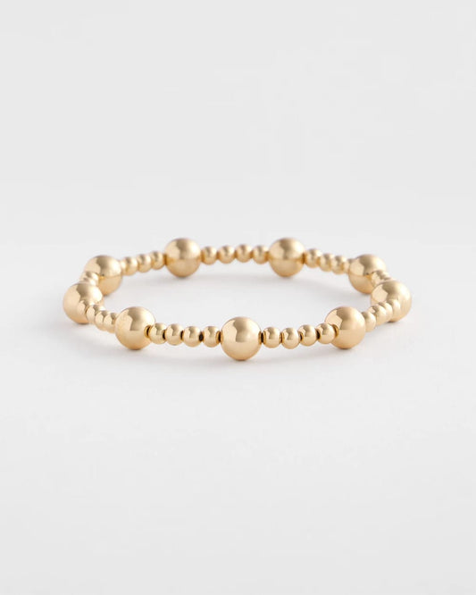 Gold-tone Medium Bead Stretch Bracelet - Chico's