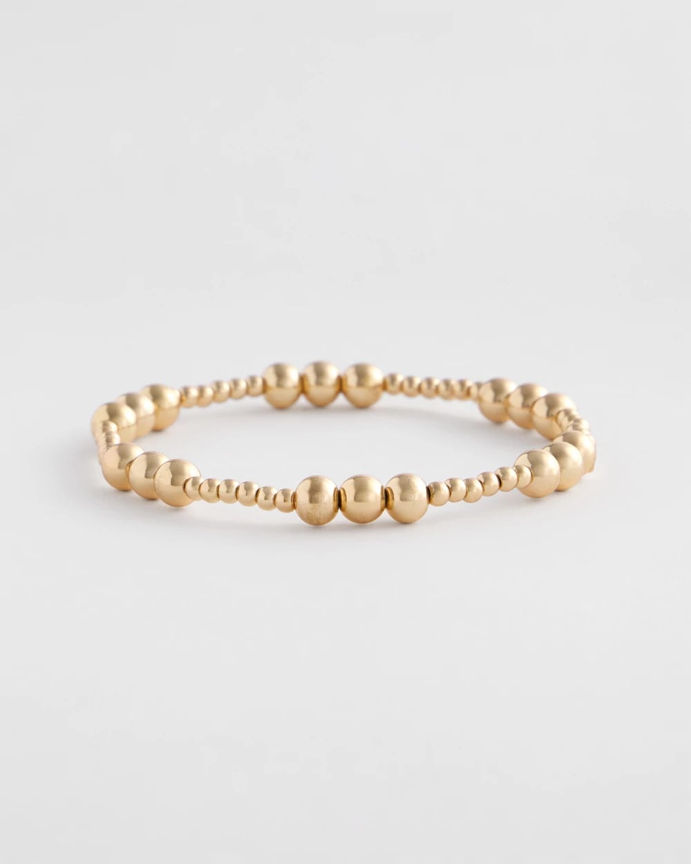 Gold-tone Small Bead Stretch Bracelet - Chico's
