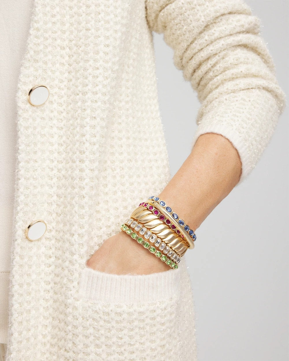 Small Faceted Stretch Bracelet - Chico's