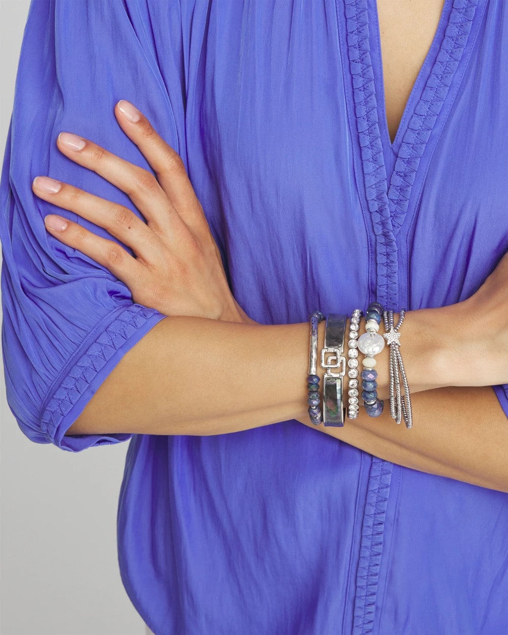 Faux Tennis Stretch Bracelet - Chico's