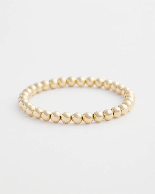 Small Beaded Gold Tone Stretch Bracelet - Chico's