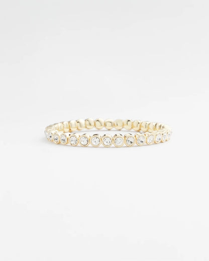 Goldtone Stretch Tennis Bracelet - Chico's