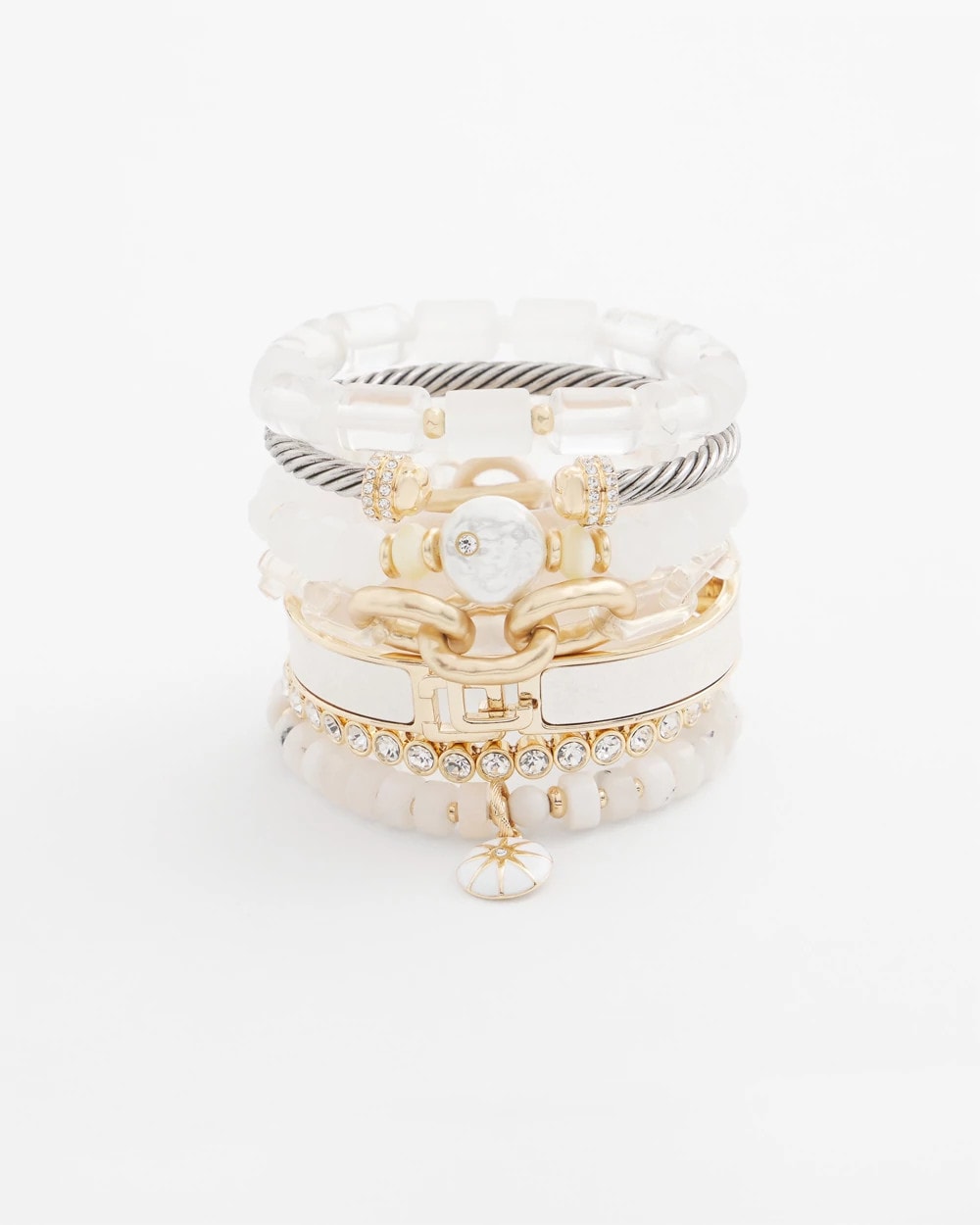 Goldtone Stretch Tennis Bracelet - Chico's