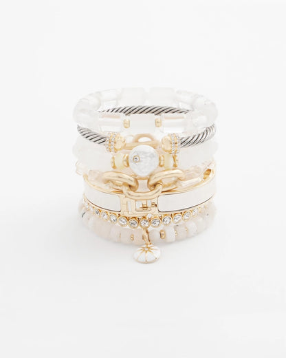 Goldtone Stretch Tennis Bracelet - Chico's
