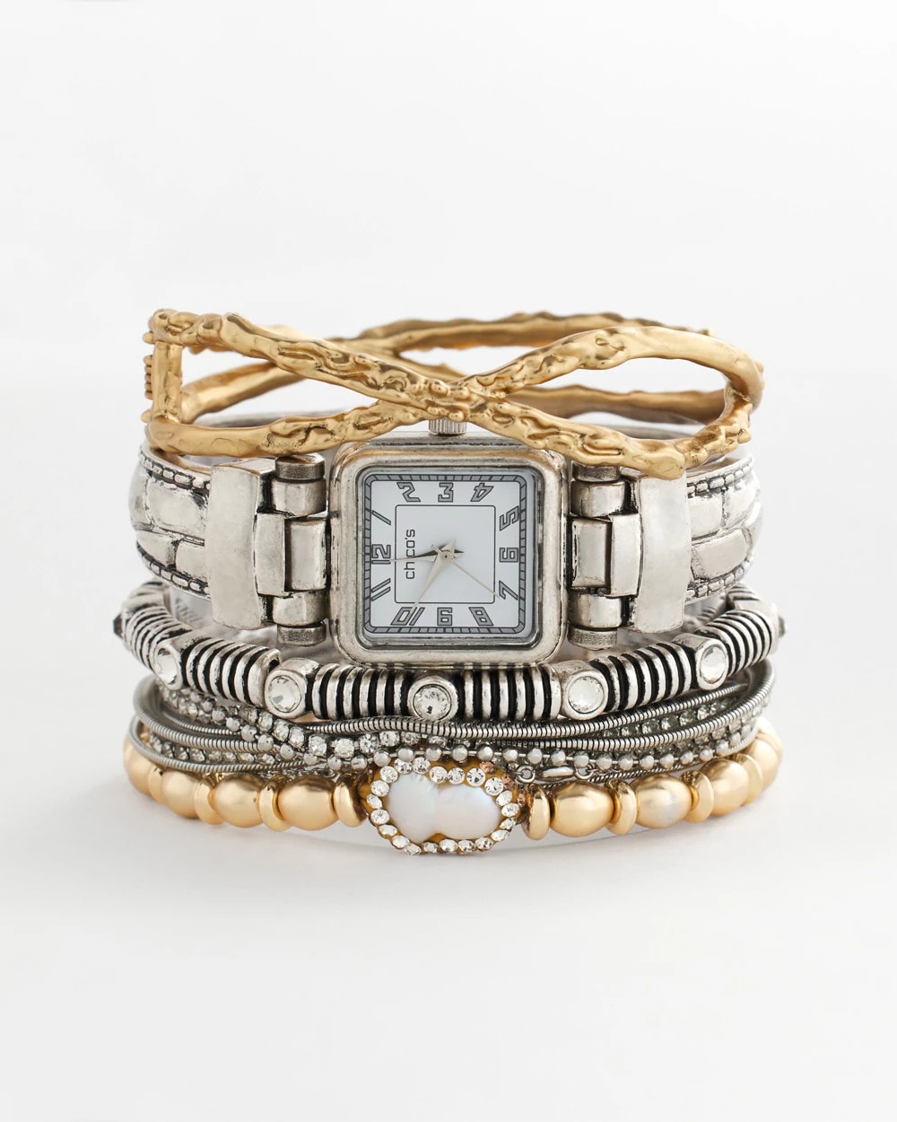 Silvertone Multistrand Bracelet - Chico's