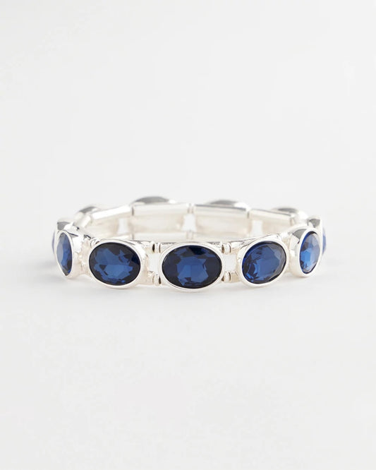 Large Faceted Gem Stretch Bracelet - Chico's